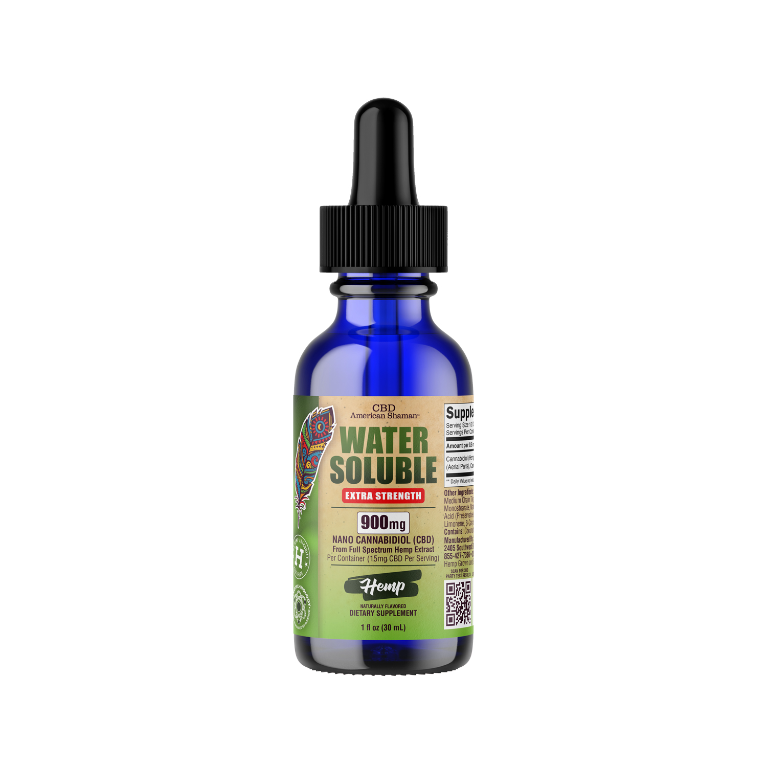 Water Soluble CBD, Full Spectrum Hemp Oil (30mL)