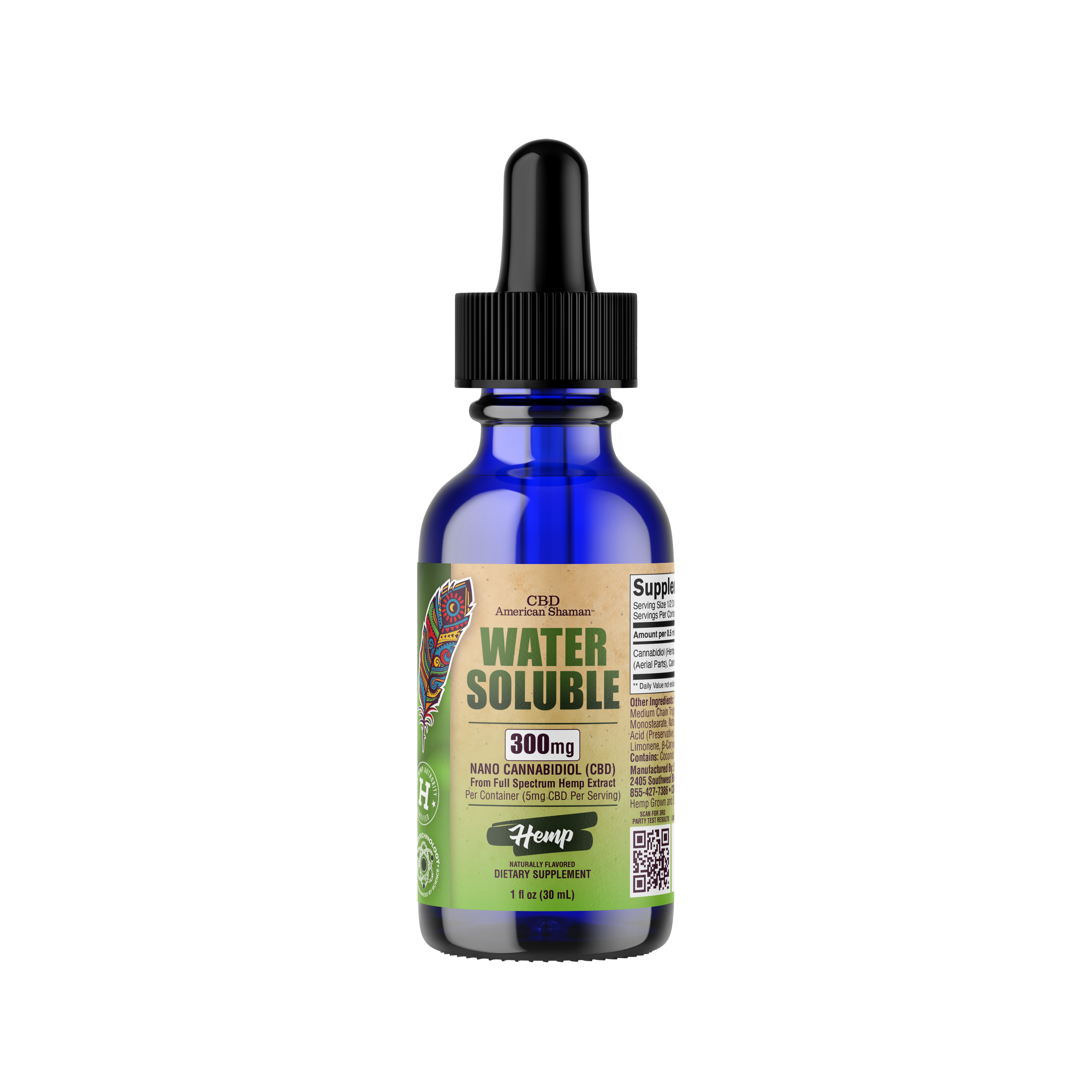 Water Soluble CBD, Full Spectrum Hemp Oil (30mL)