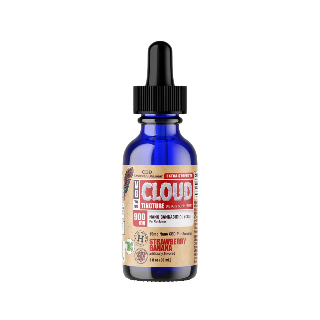 VG Cloud Tincture - CBD Hemp Oil THC Free