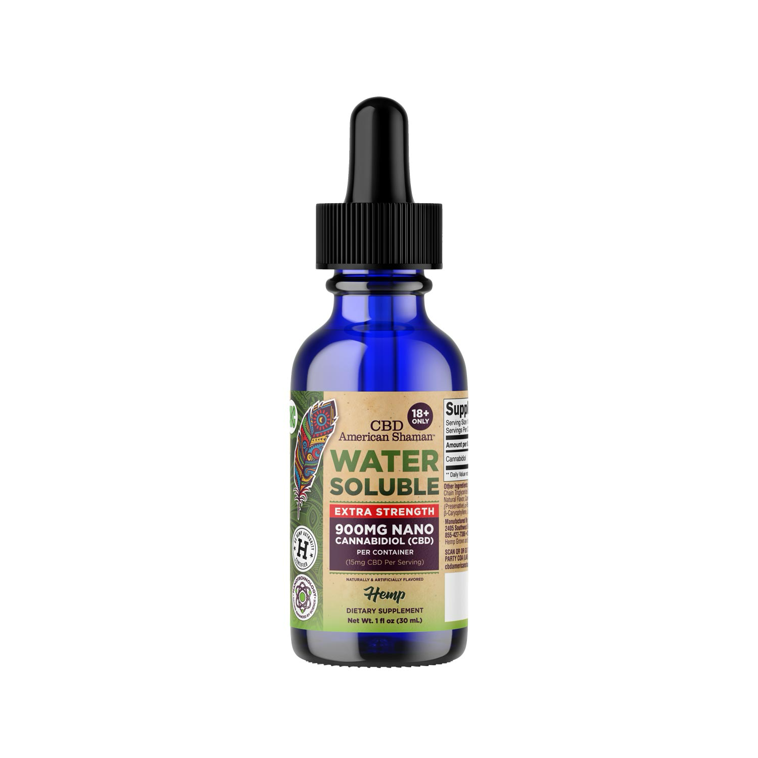 Water Soluble CBD, Hemp Oil (30mL) THC Free
