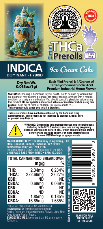 Ice Cream Cake Weed Strain | THCa Pre-Rolls | 10 Pack for $10