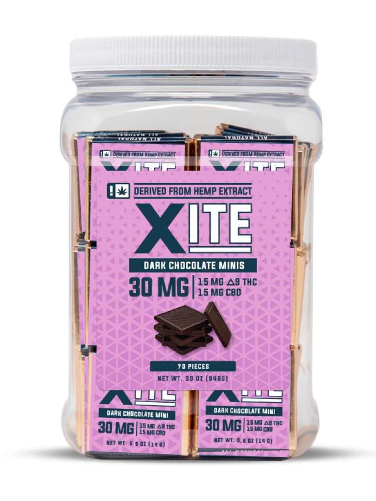 Delta 9 Dark Chocolate Mini Edibles - Xite