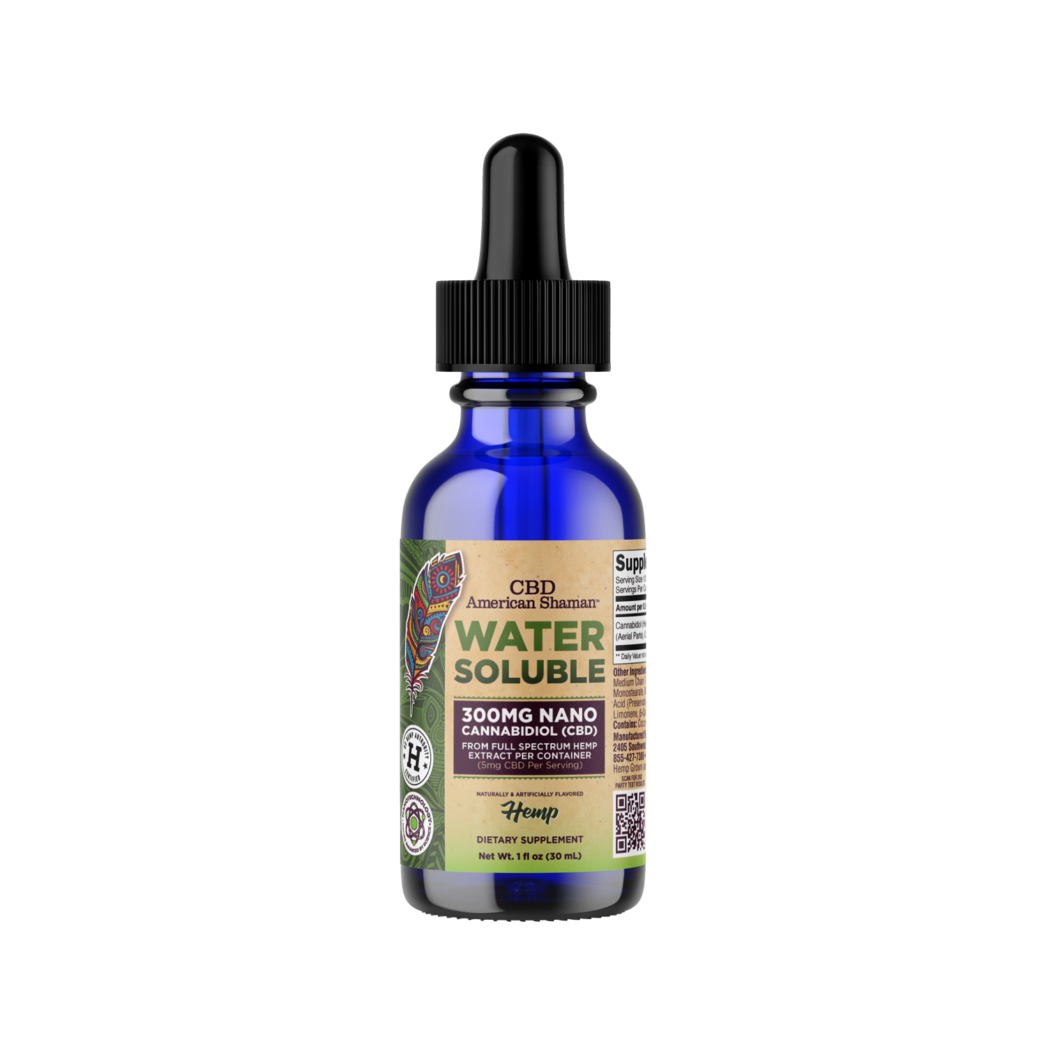 Water Soluble CBD, Full Spectrum Hemp Oil (30mL)