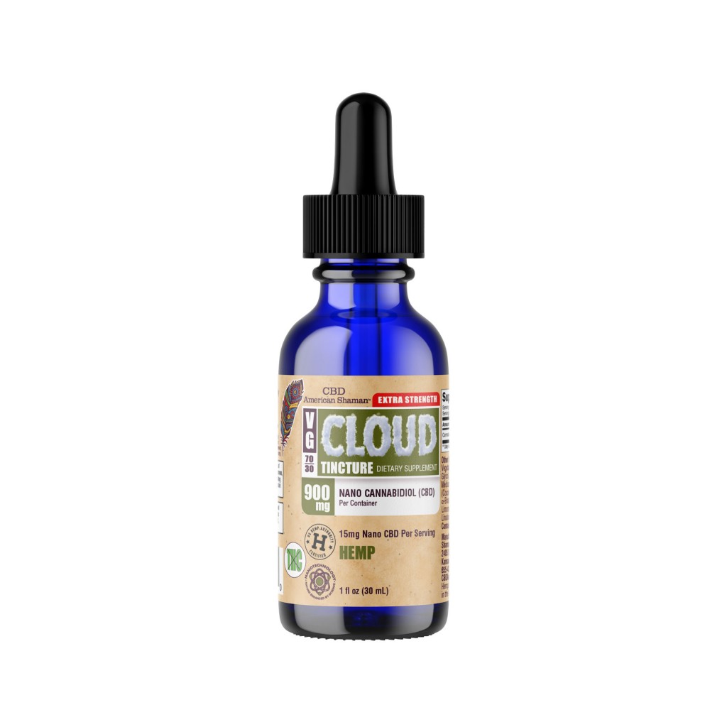 VG Cloud Tincture - CBD Hemp Oil THC Free