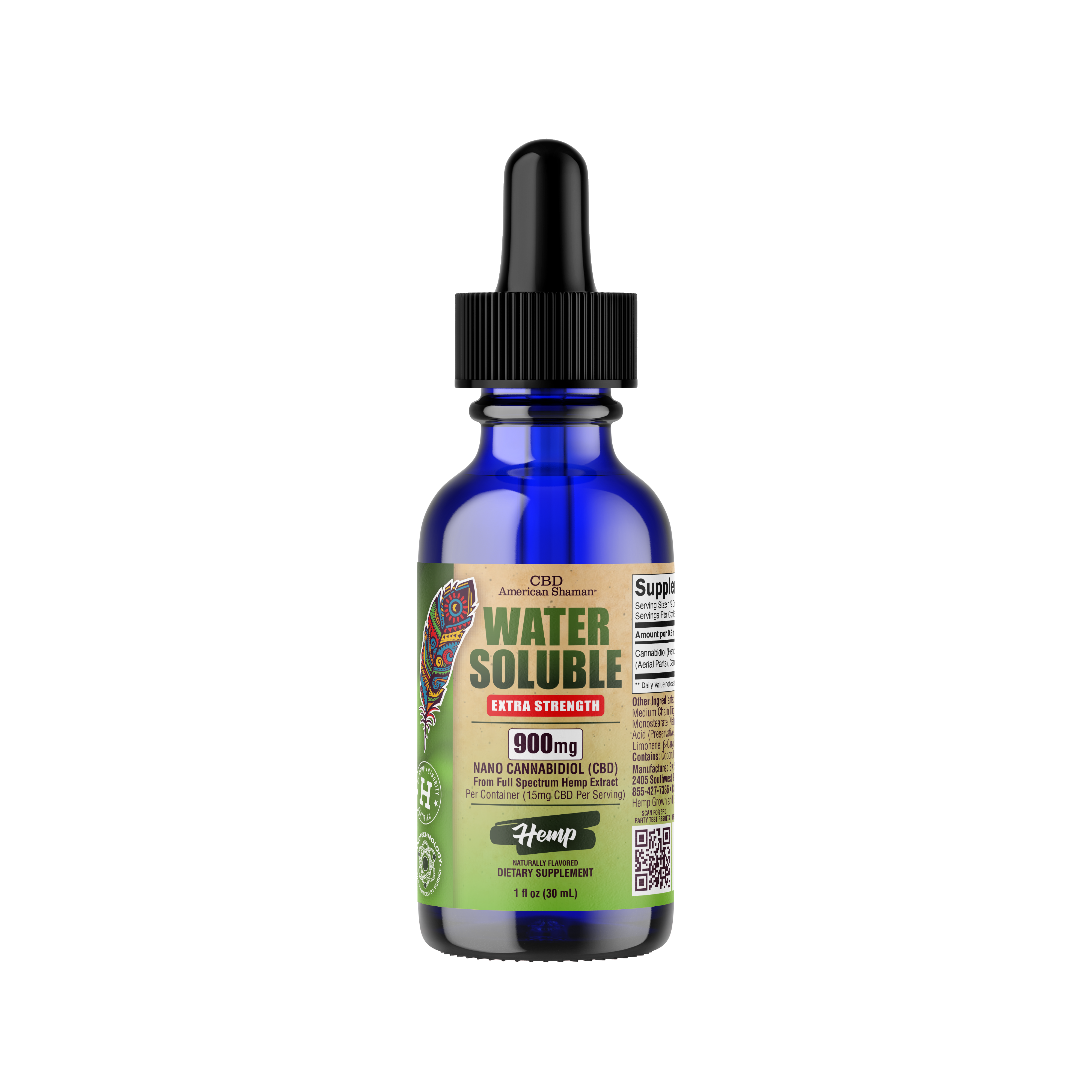Water Soluble CBD, Full Spectrum Hemp Oil (30mL)