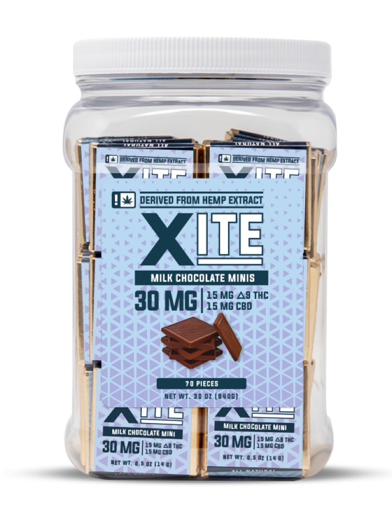 Delta 9 Milk Chocolate Mini Edibles - Xite