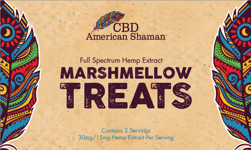 CBD American Shaman CBD Krispy Cereal Marshmallow Treats