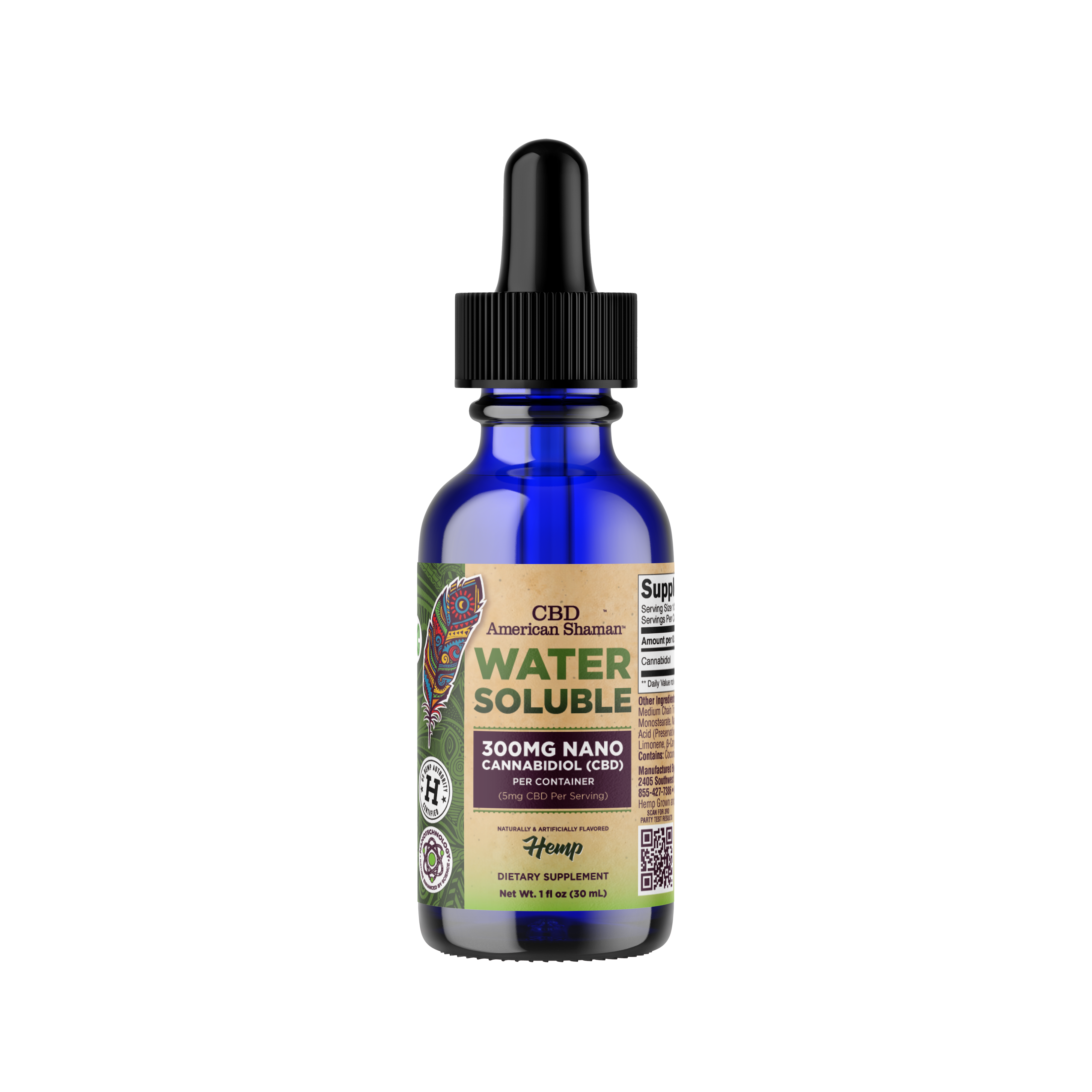 Water Soluble CBD, Hemp Oil (30mL) THC Free