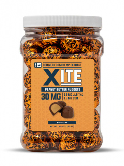 Delta 9 Peanut Butter Nuggets - Xite - Near Expiry