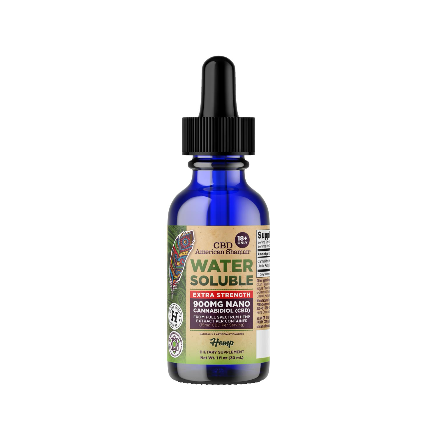 Water Soluble CBD, Full Spectrum Hemp Oil (30mL)