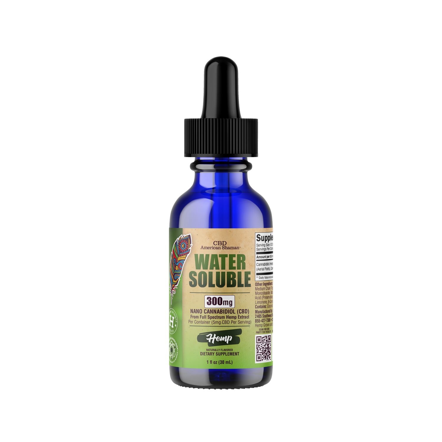 Water Soluble CBD, Full Spectrum Hemp Oil (30mL)