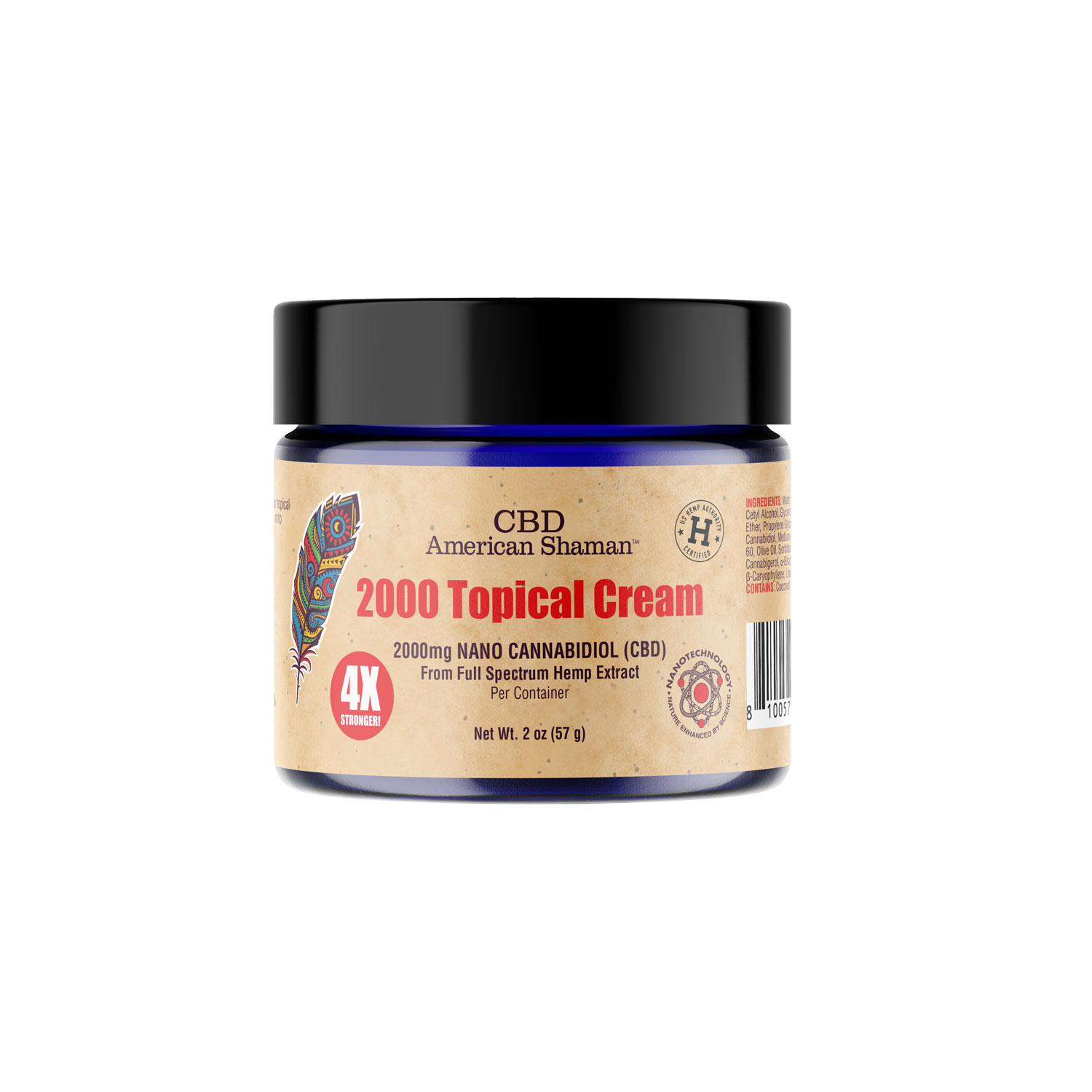 2000mg CBD Topical Cream