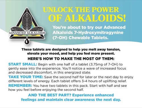 Advanced Alkaloids Usage Cards - Corporate